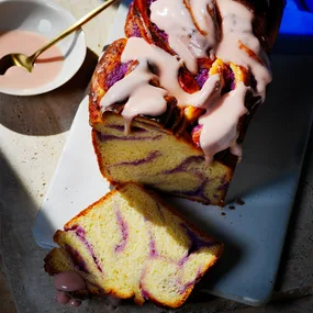 Ube babka with blood orange