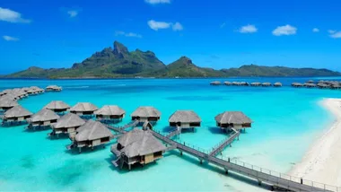 The Four Seasons Hotel in Bora Bora