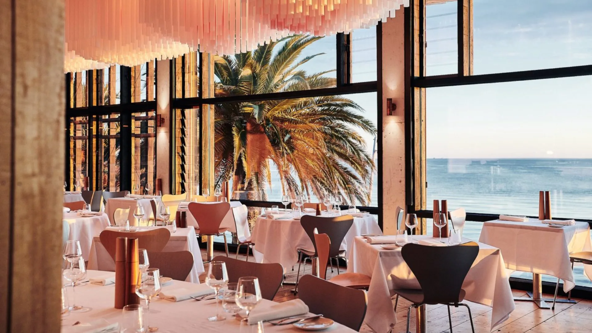 The dining room at Stokehouse in St Kilda.