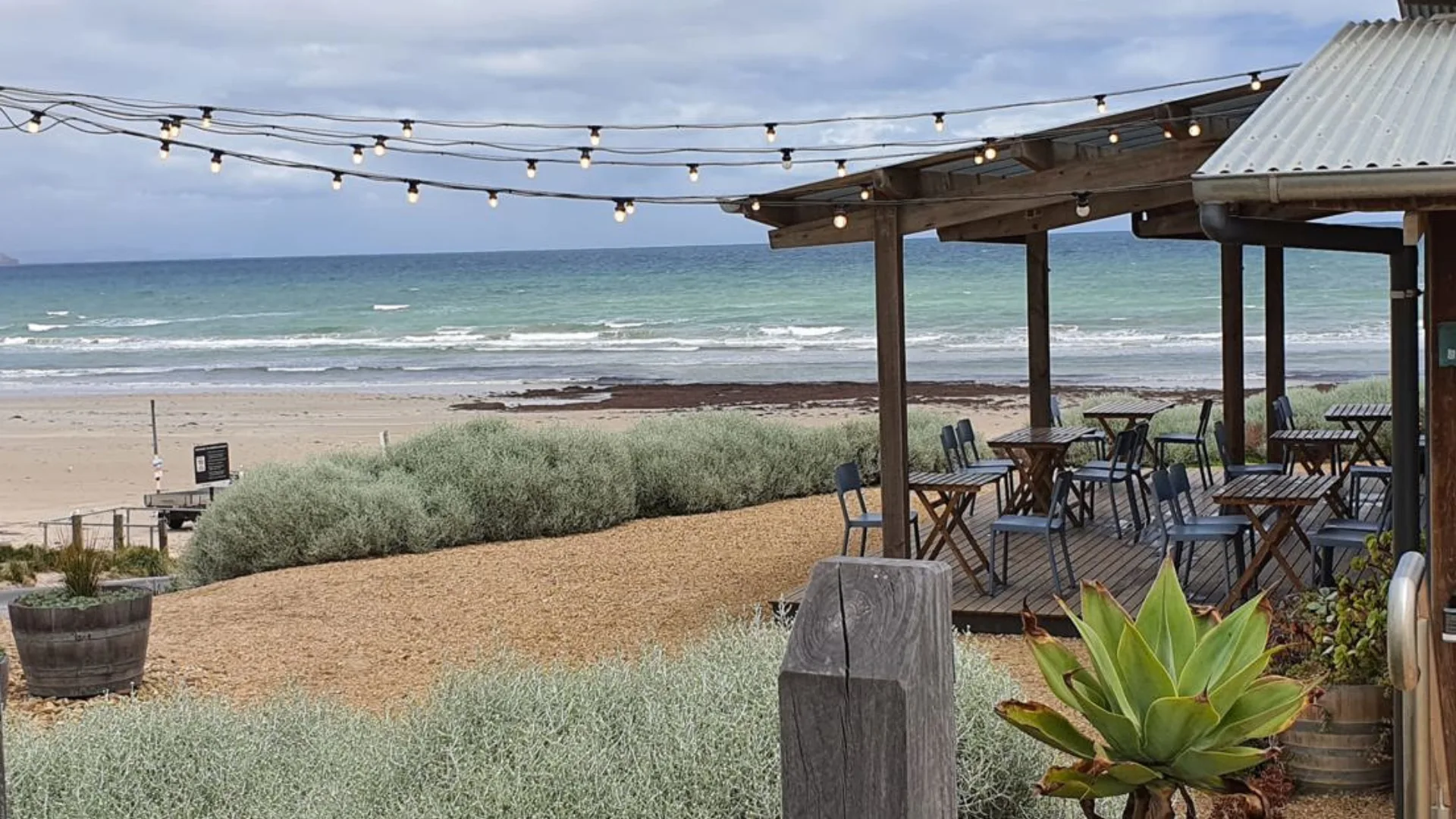 The Aldinga Beach waterfront location of Pearl in South Australia