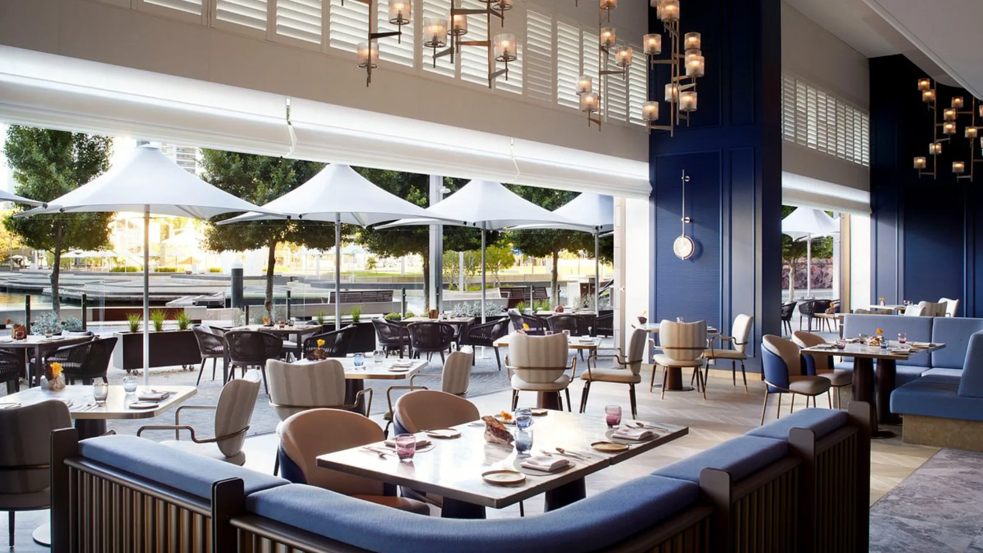 The interiors of Hearth Dining in the RItz-Carlton, Perth