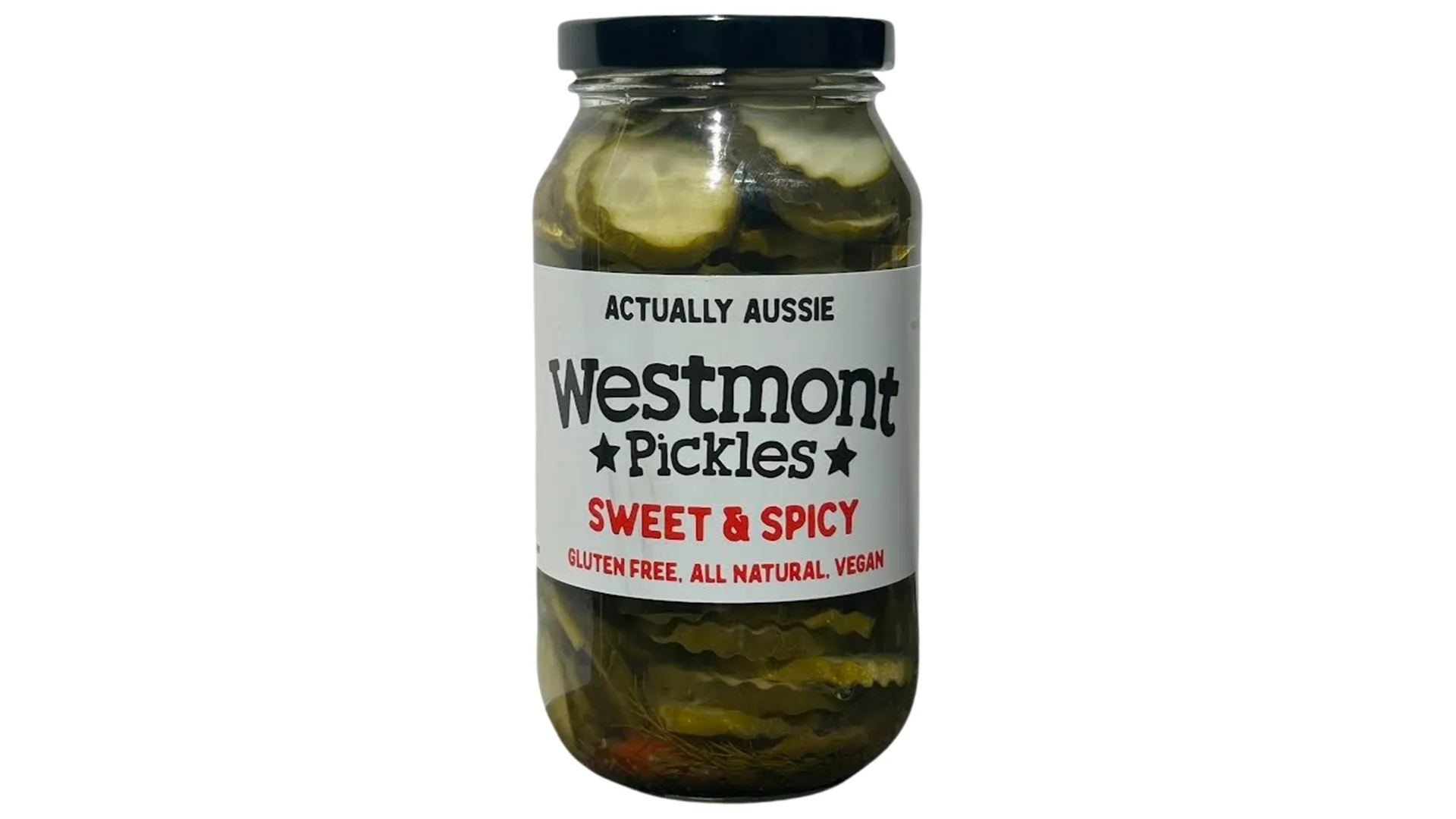 Westmont sweet & spicy cucumber pickles