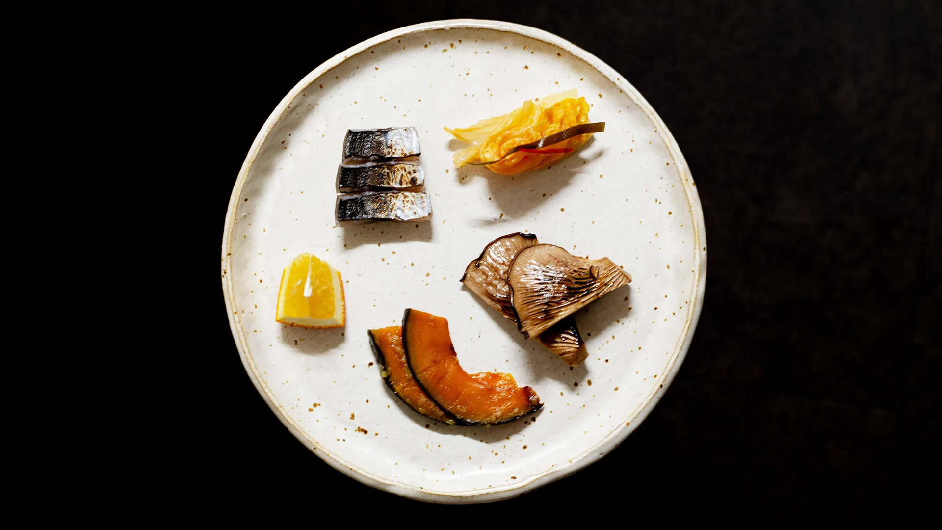 A carefully created plant-forward dish at Restaurant by AIR in one of the best Japan ski resorts, Myoko Kogen