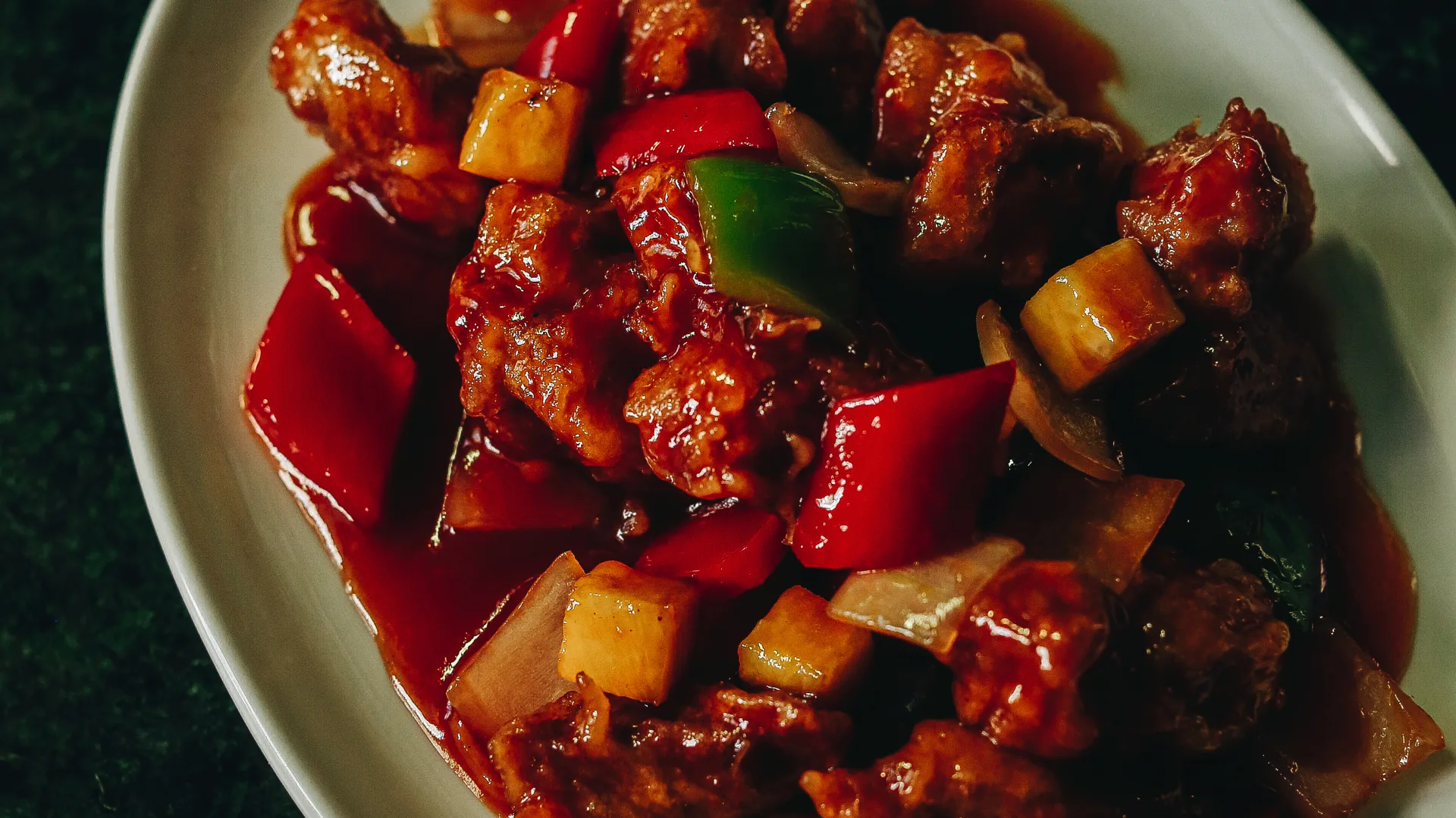 Louis Tikaram's sweet and sour pork from Stanley in Brisbane