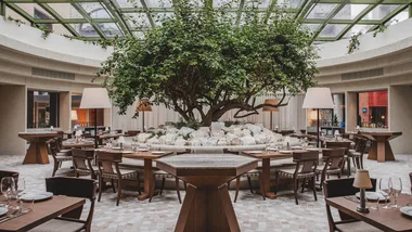 Inside Olympus restaurant in the Wunderlich Lane retail and dining precinct