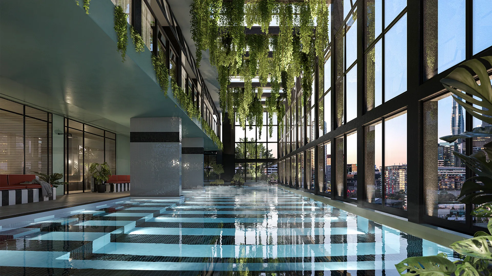Render of the Hannah Street Hotel, Melbourne.