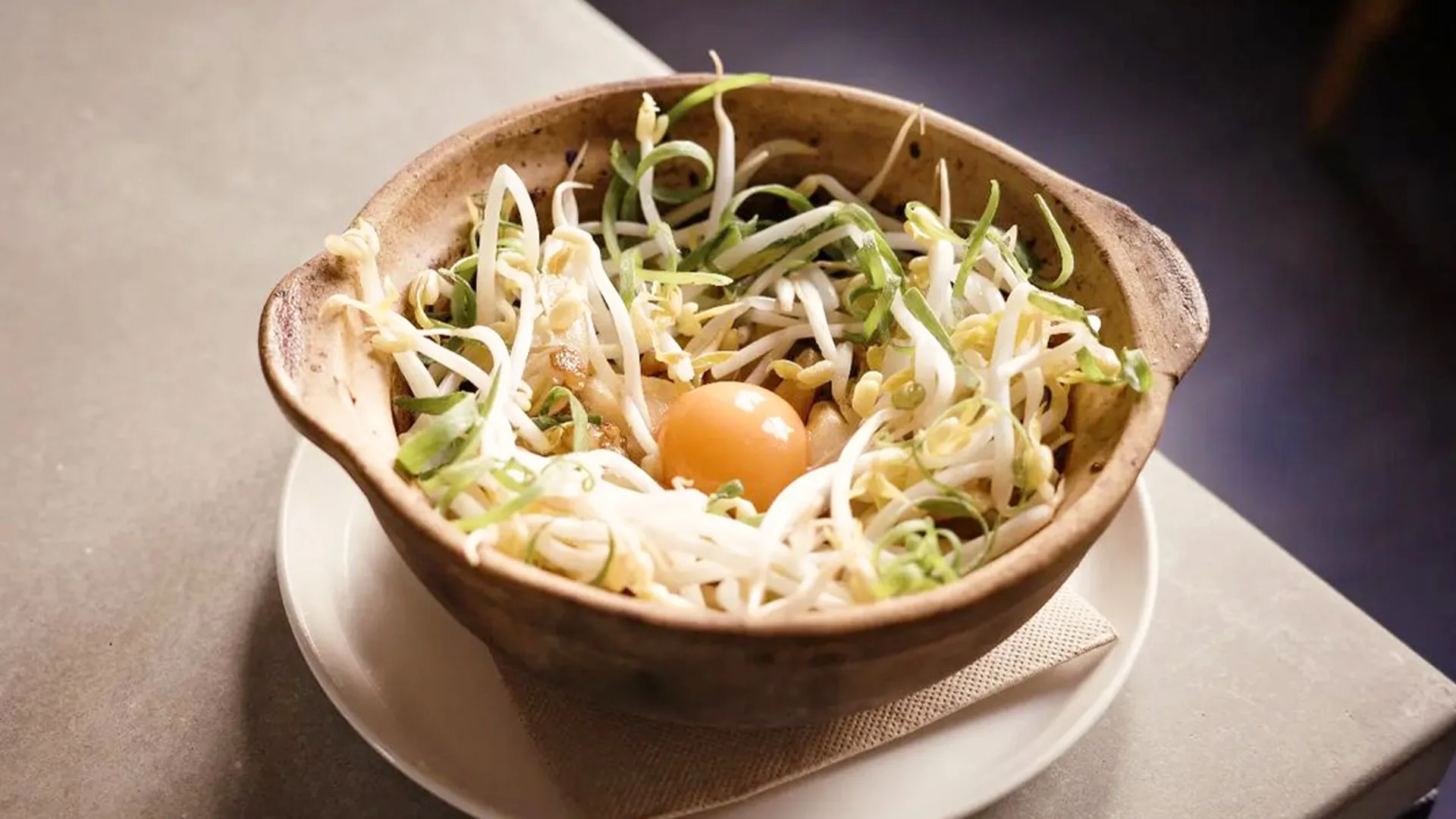 Silver needle noodles with green papaya and radish relish at Anchoby Richmond, Melbourne.