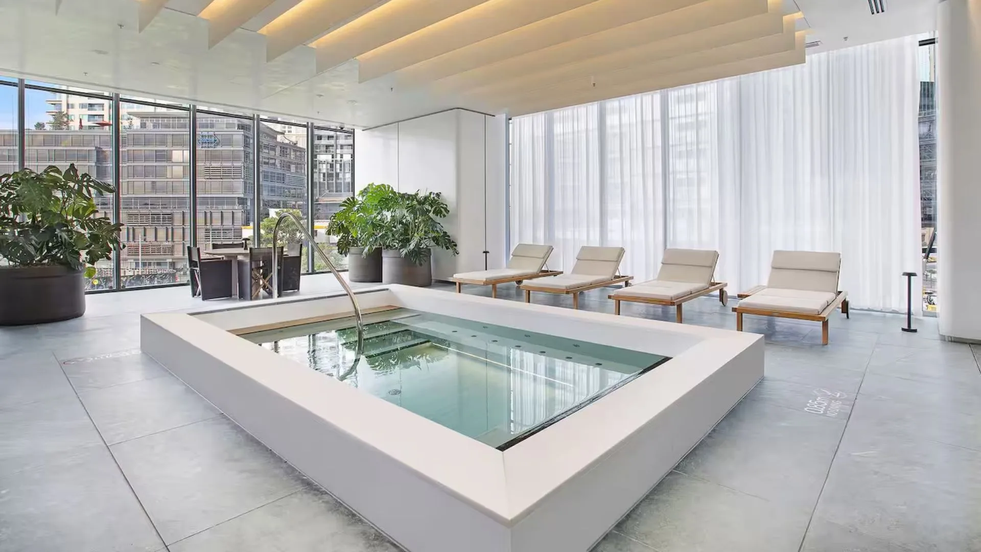 Guests have access to the indoor pool. Photo: bangaroo apartment via Airbnb