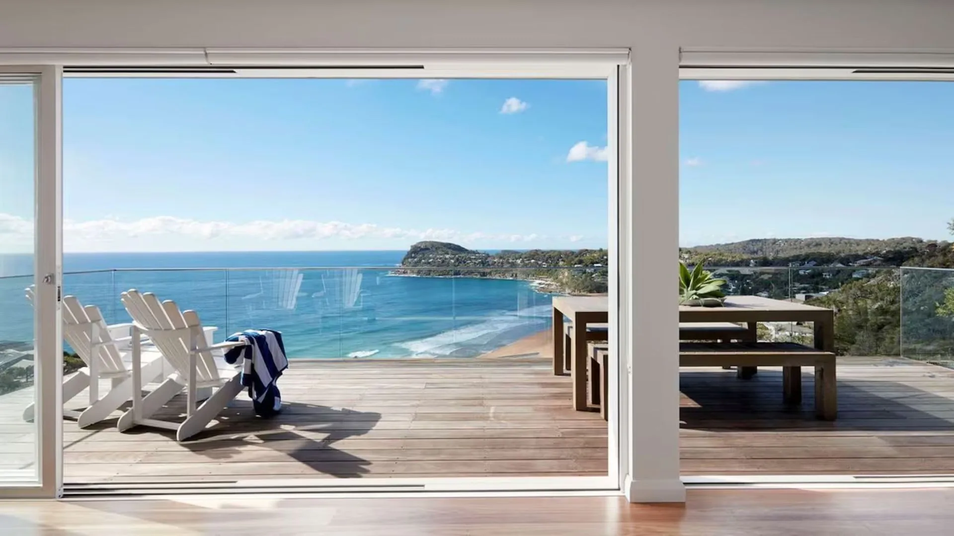 This Palm Beach penthouse overlooks Whale Beach. Photo: Airbnb.