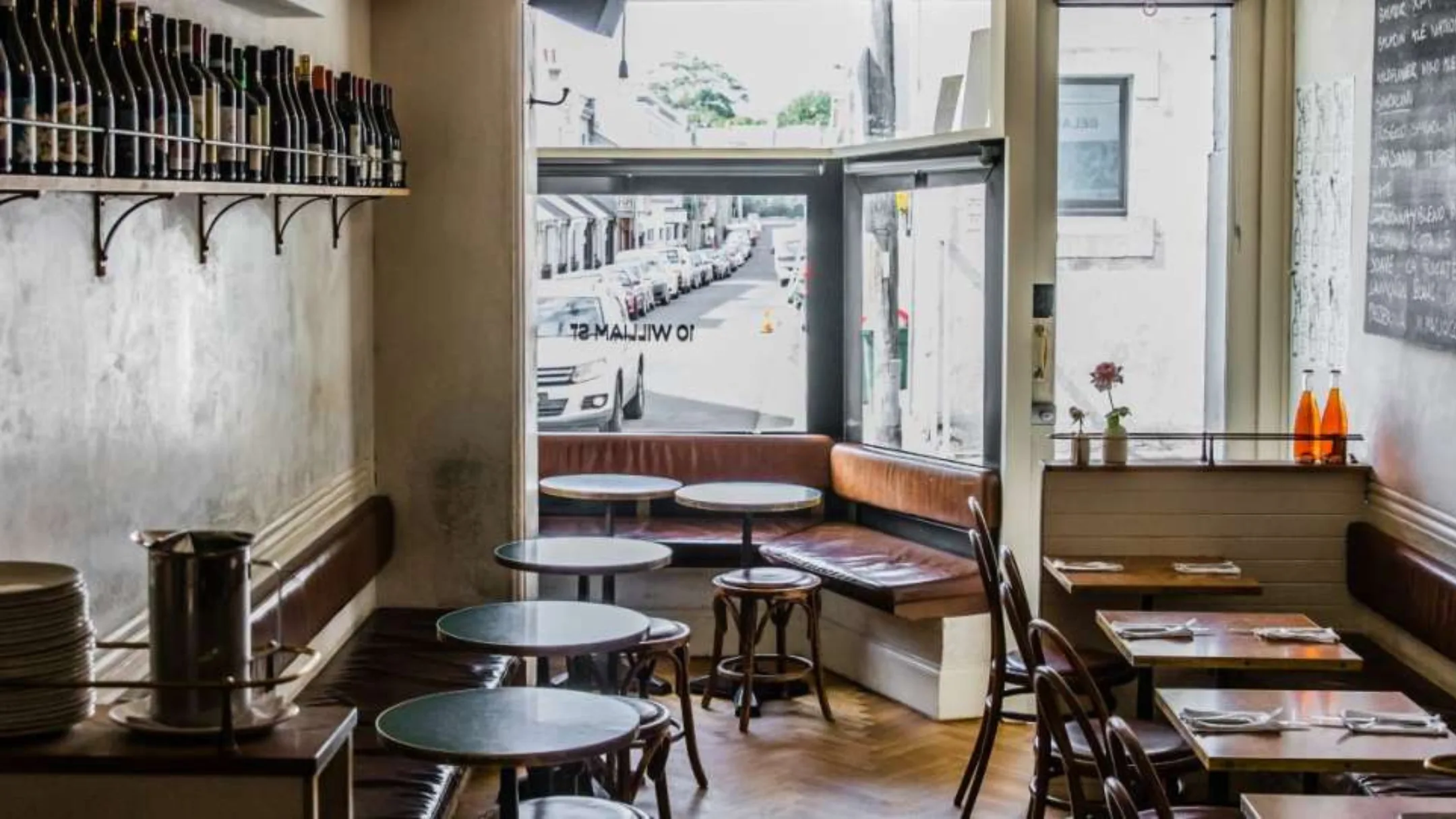 The cosy dining space at 10 William St.