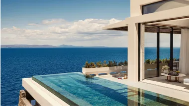 Infinity pool at One&Only Kéa Island.