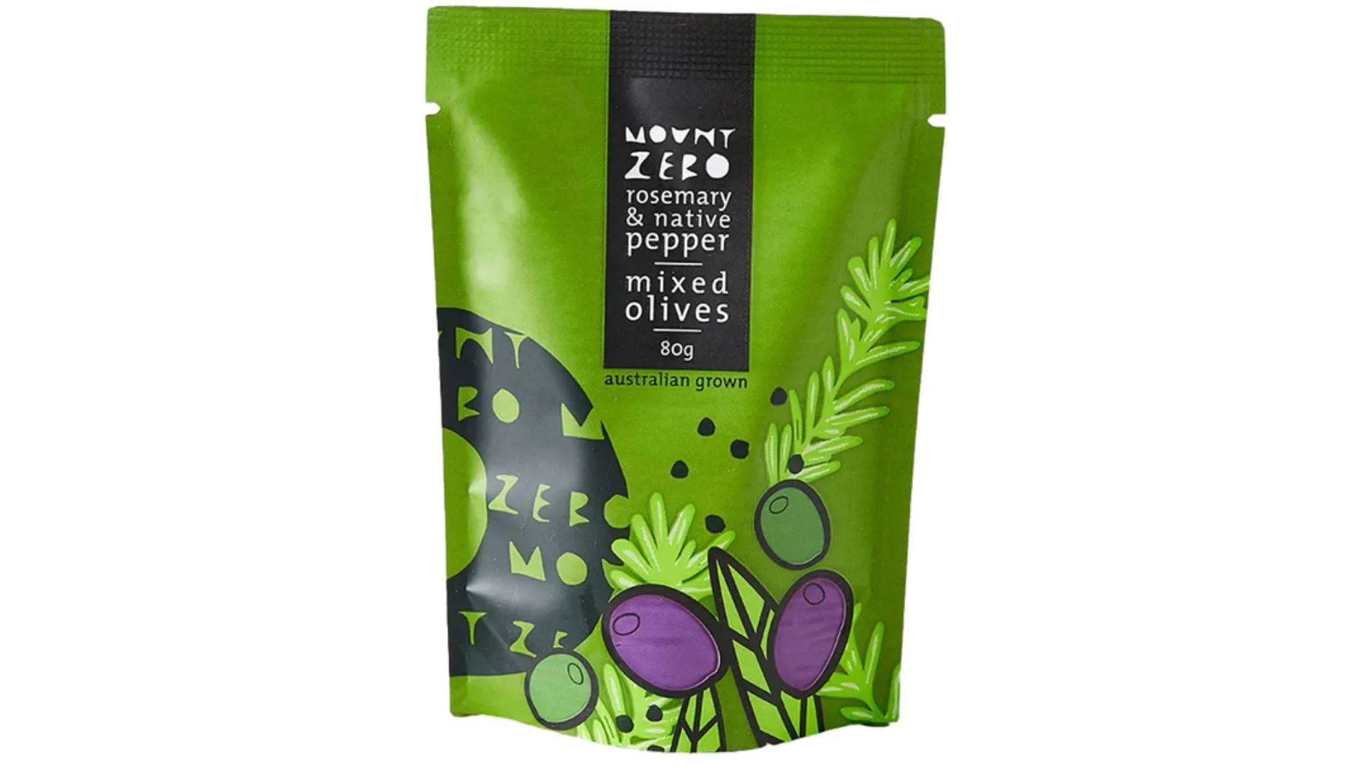 Mount Zero olives marinated in rosemary and native pepper