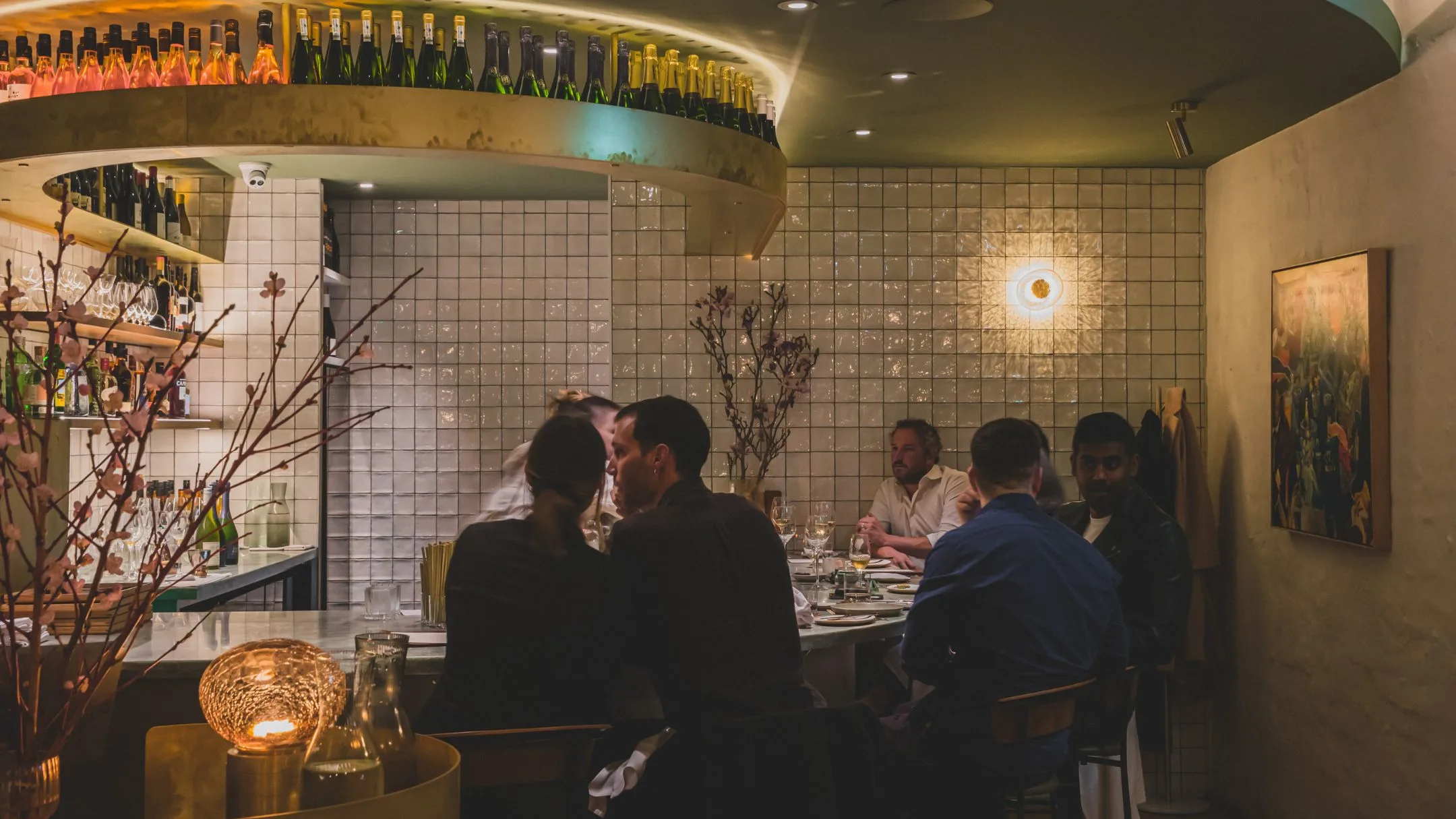 The intimate chef's table at Gildas.