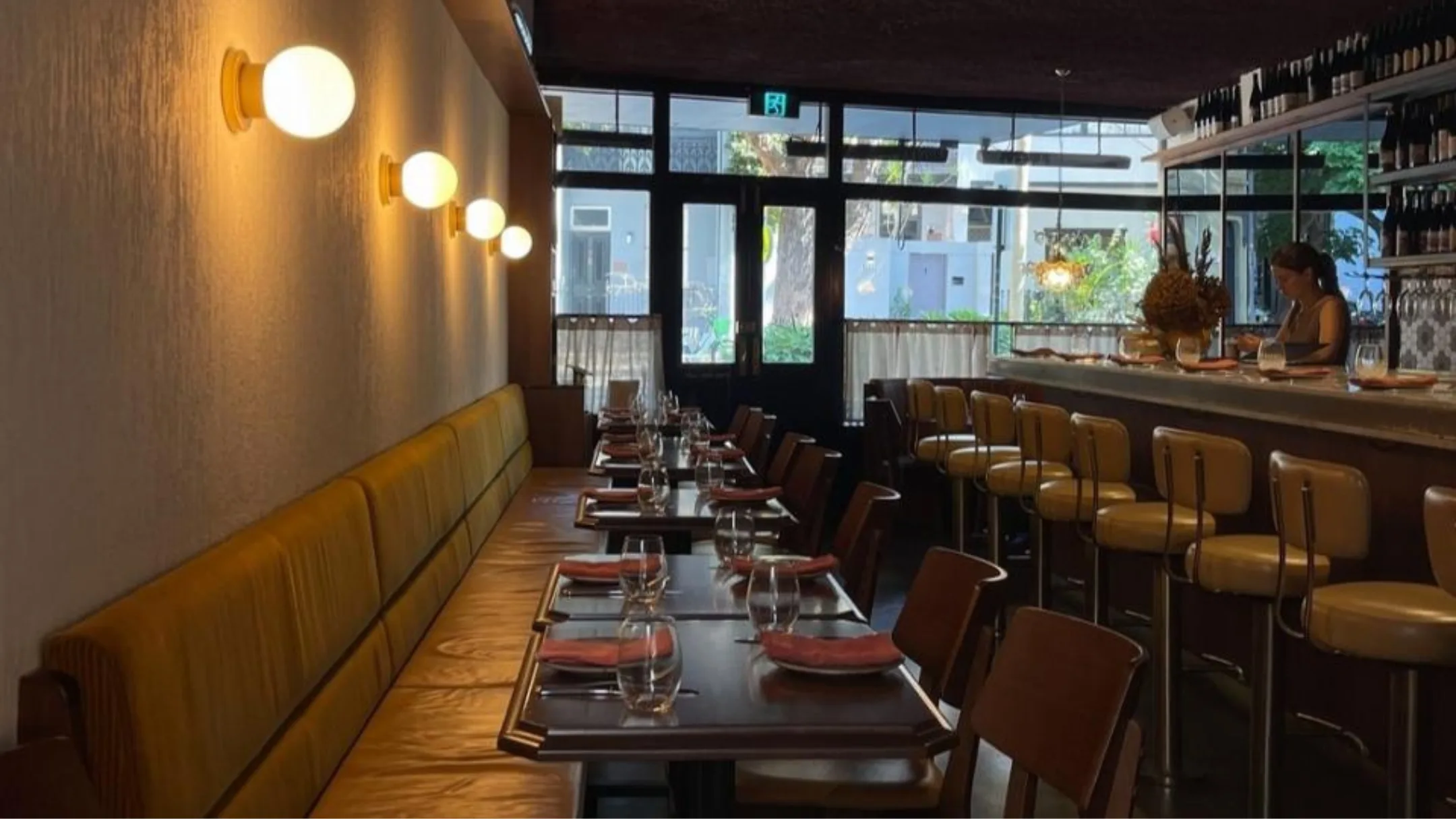 The dining room and bar at Jane.