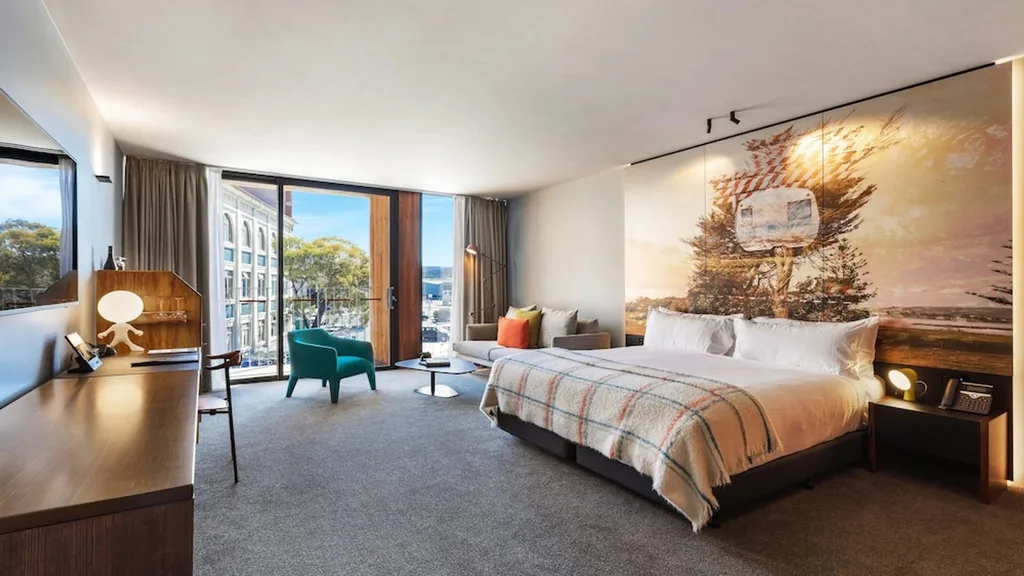 The MACq 10 Hotel in Hobart has stunning views, including this one from a Superior Hunter room.