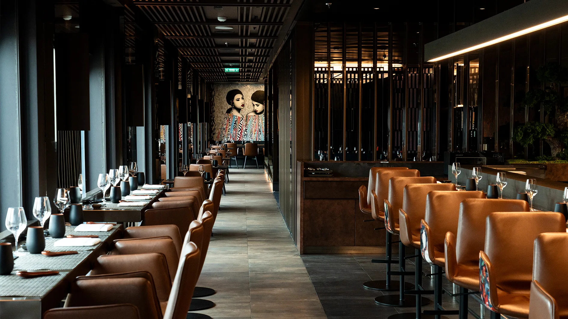 The Scenic Eclipse's on board restaurant Night Market