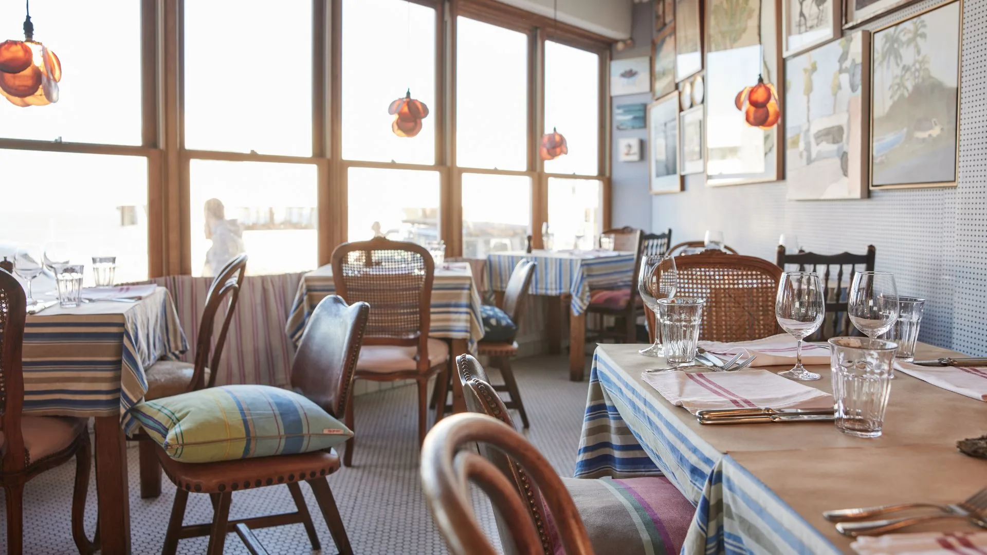 Sean's romantic and charming beachside dining room.