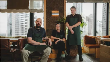 From Left: Andy Bowdy, Isobel Little and Beau Clugston.