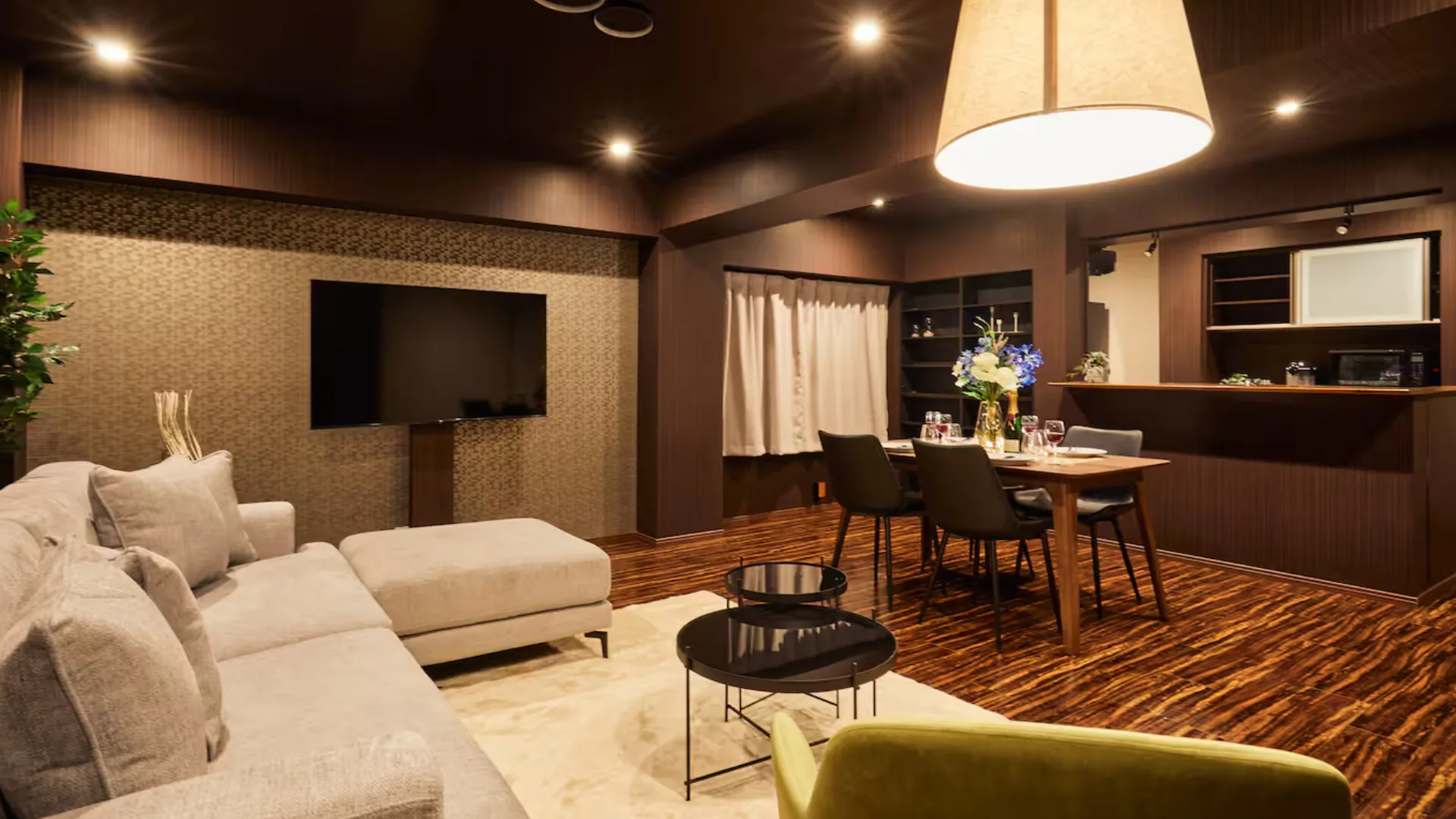 This modern Airbnb is in the heart of Tokyo.