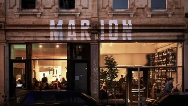 The facade of Marion Wine Bar in Fizroy, one of our romantic restaurants Melbourne