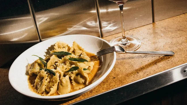 Pasta dish at Casa in WA which doesn't celebrate Valentine's Day