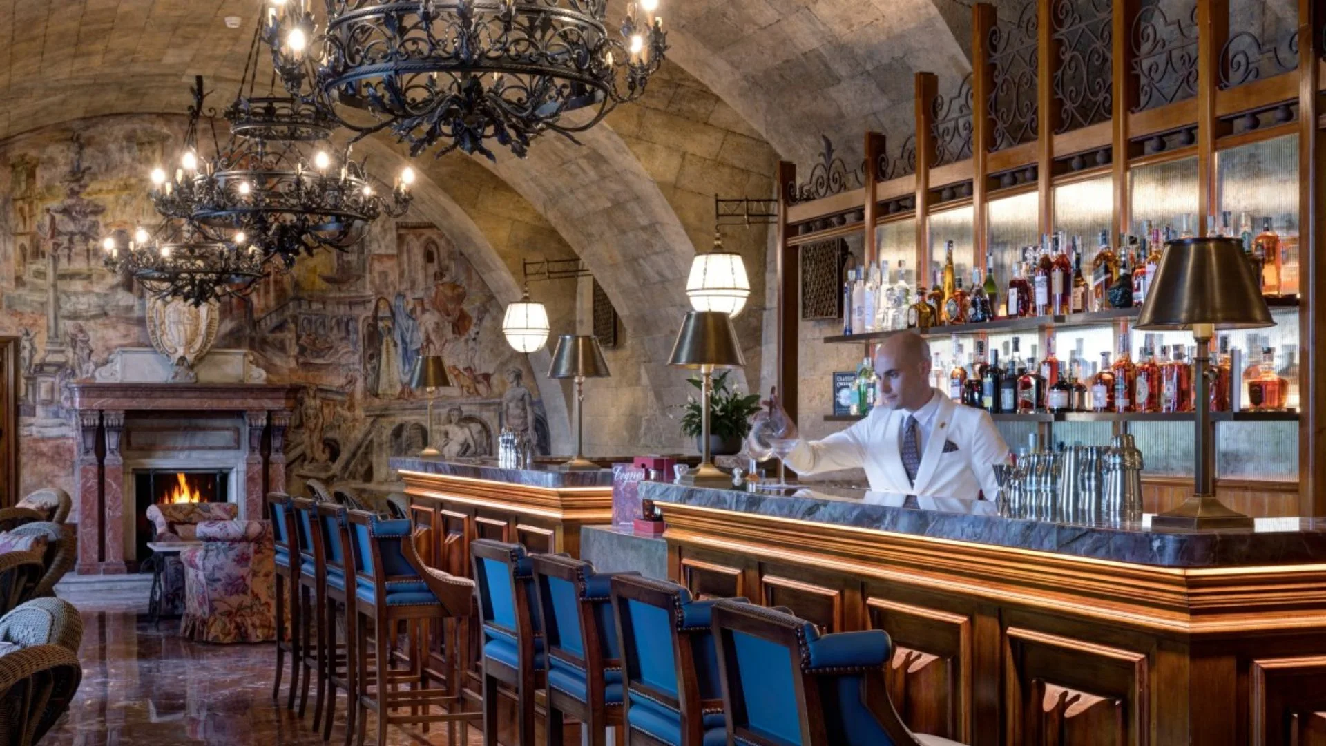 bartender in Rocco Forte Villa Igiea