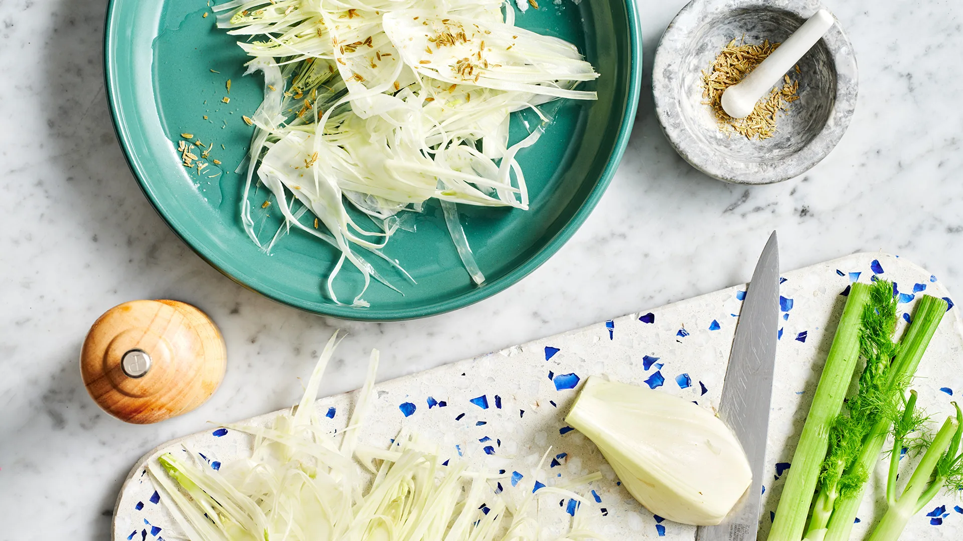Pickling the fennel