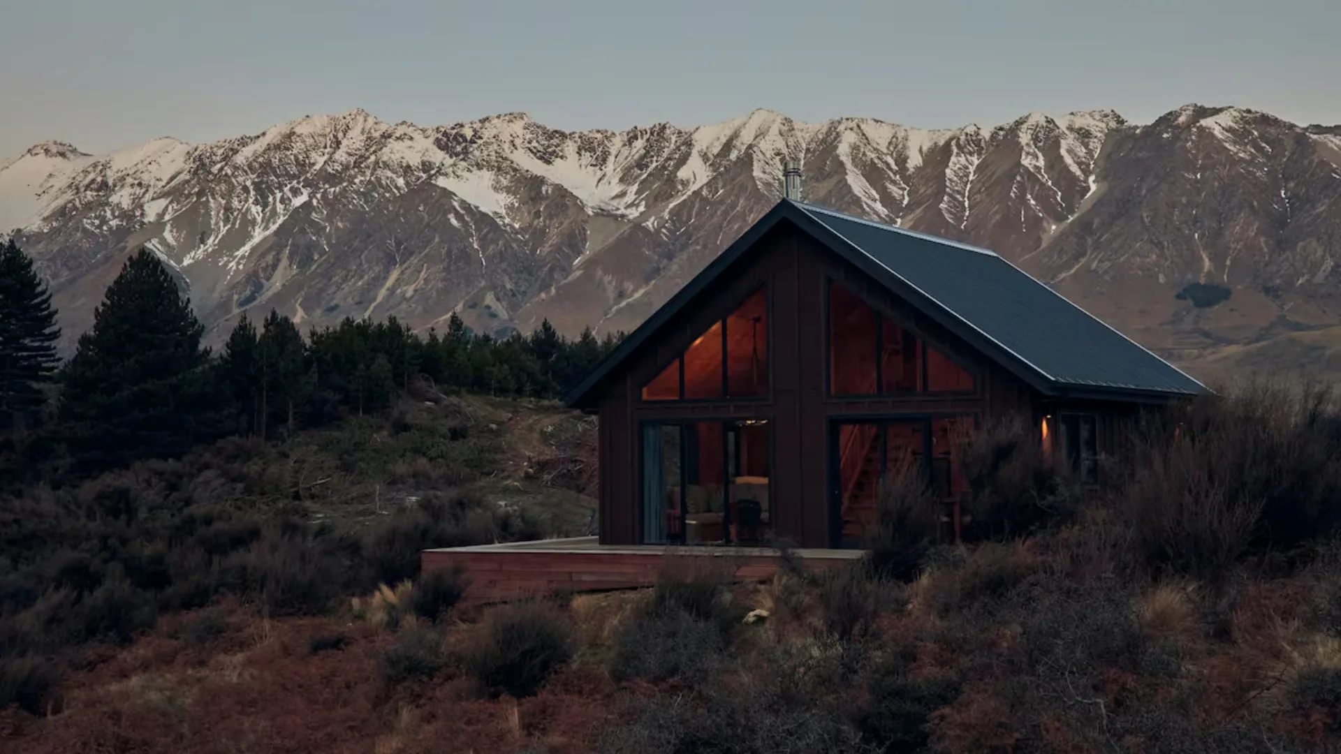 The Temple Cabin (Steeple Peak) in Hopkins Valley, New Zealand