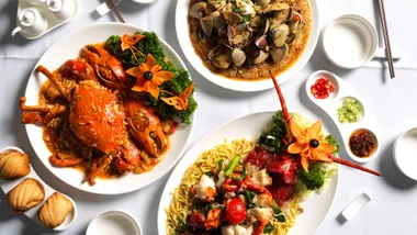 A selection of dishes at Golden Century