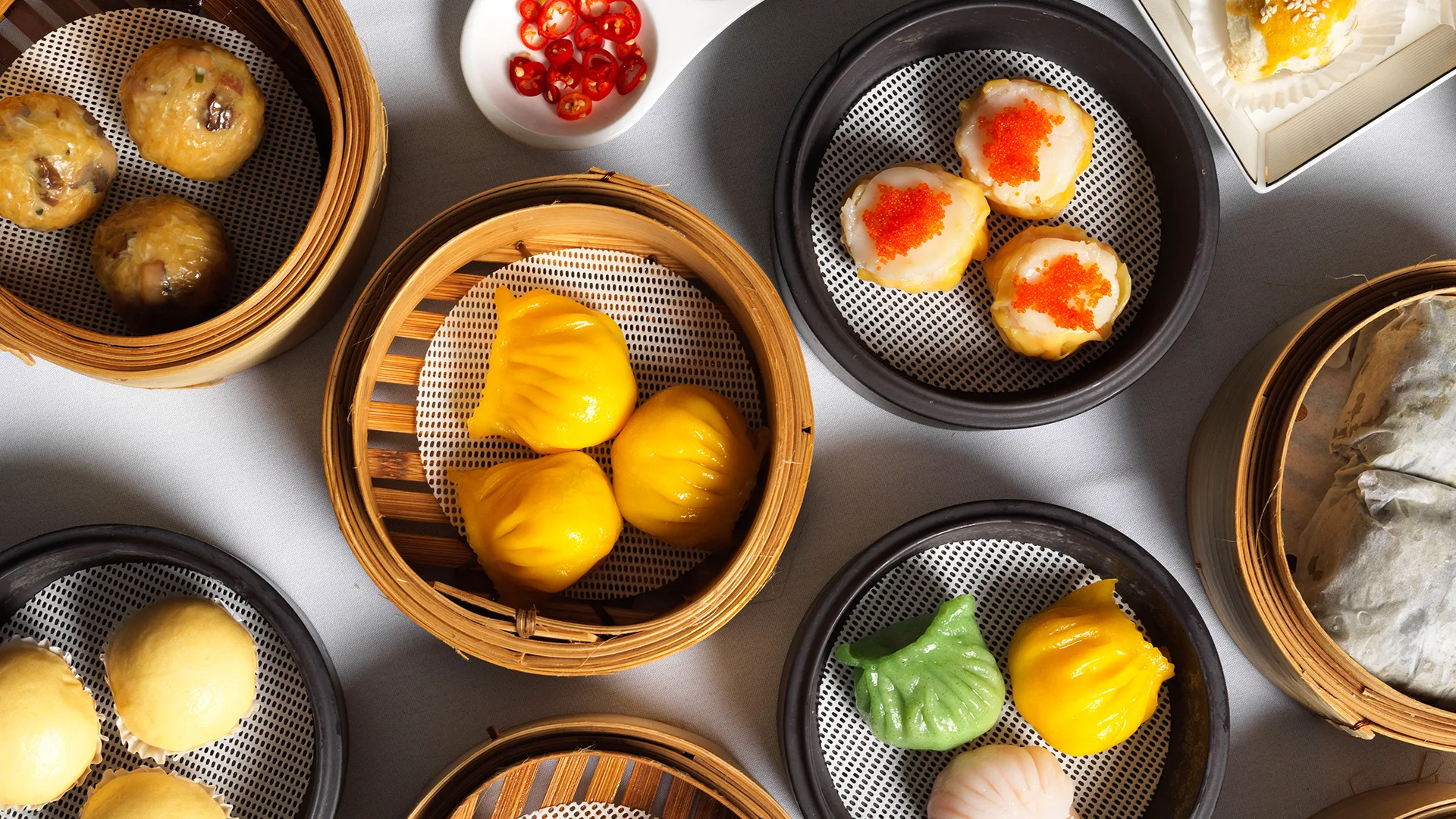A selection of dim sum at Golden Century Sydney