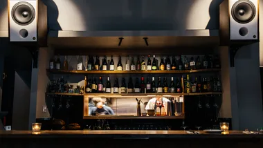 The bar at Ah Um restaurant in Perth, WA