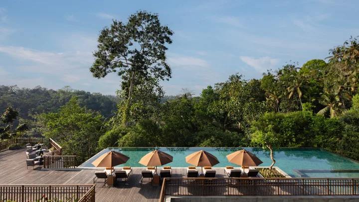The family pool at Anantara's Ubud resort