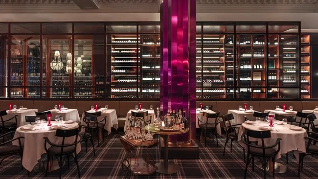 The grand dining room at Eleven Barrack