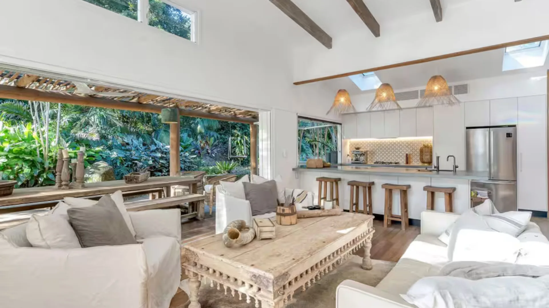 Eternity Beach House is a contemporary Airbnb in Byron Bay.