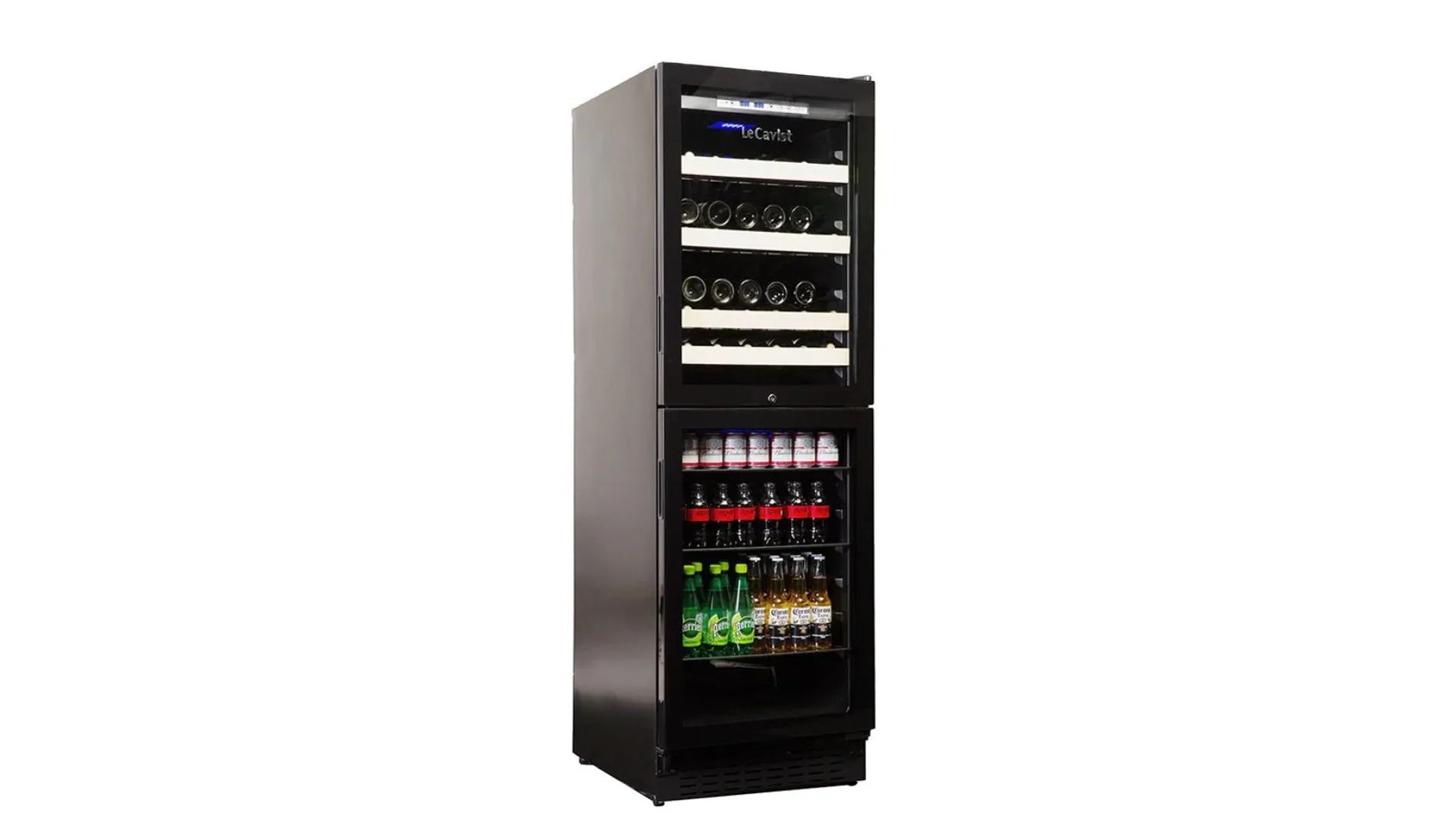 LeCavist 220 Bottle Dual Zone Wine and Beverage Fridge 