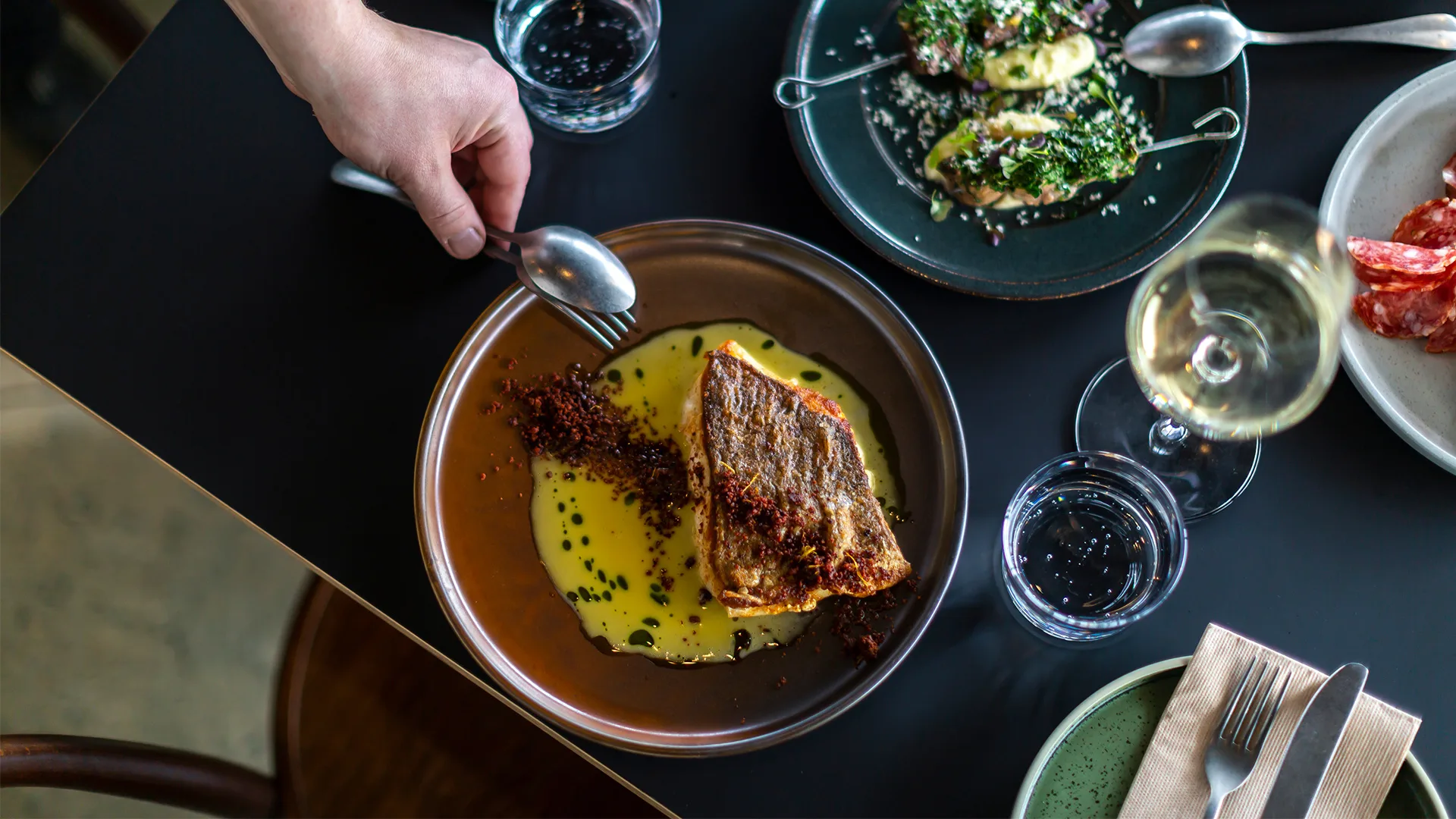 A selection of the dishes at Nick O'Leary Wines' restaurant