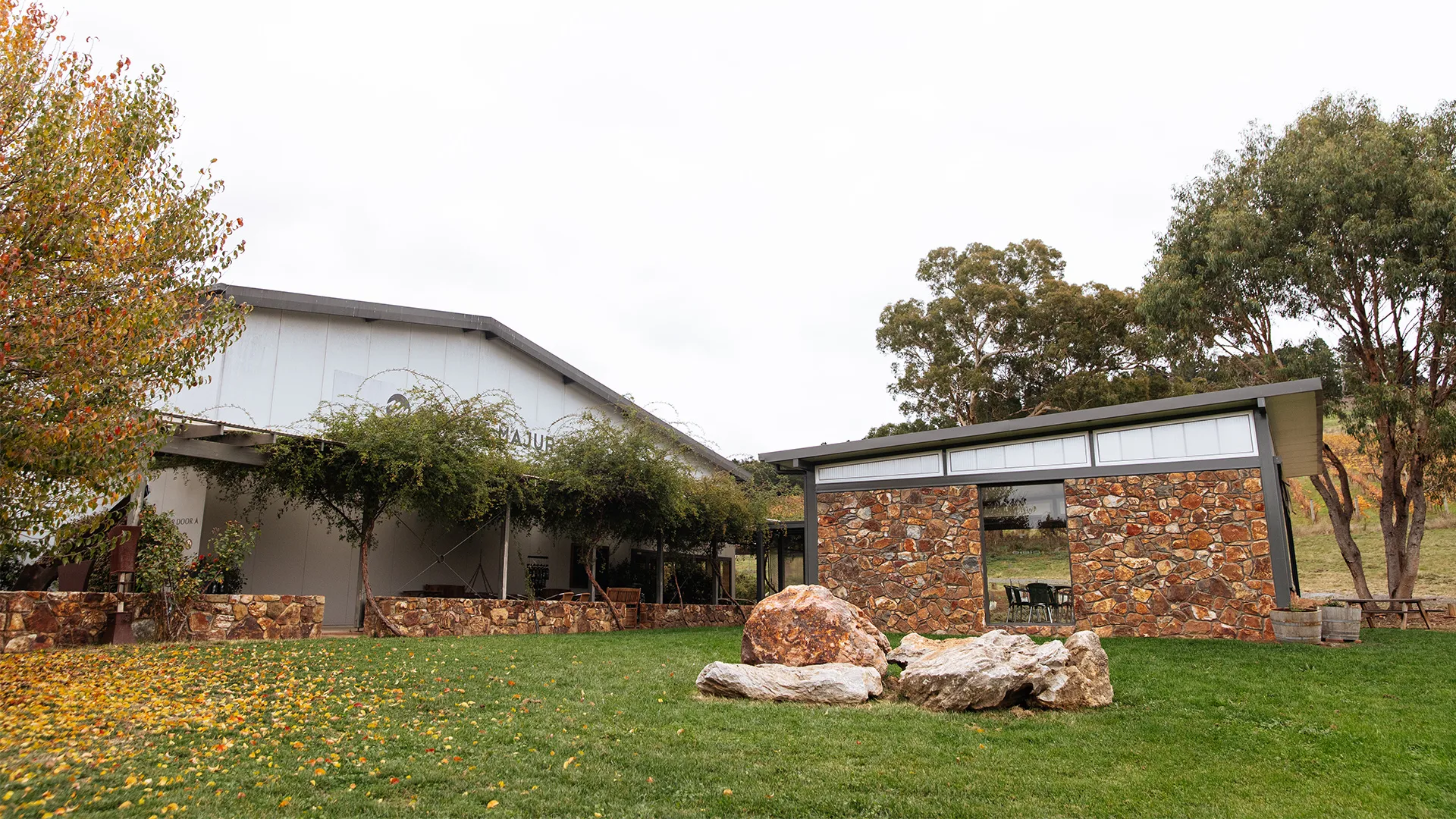 One of the outdoor areas at Mount Majura Vineyard