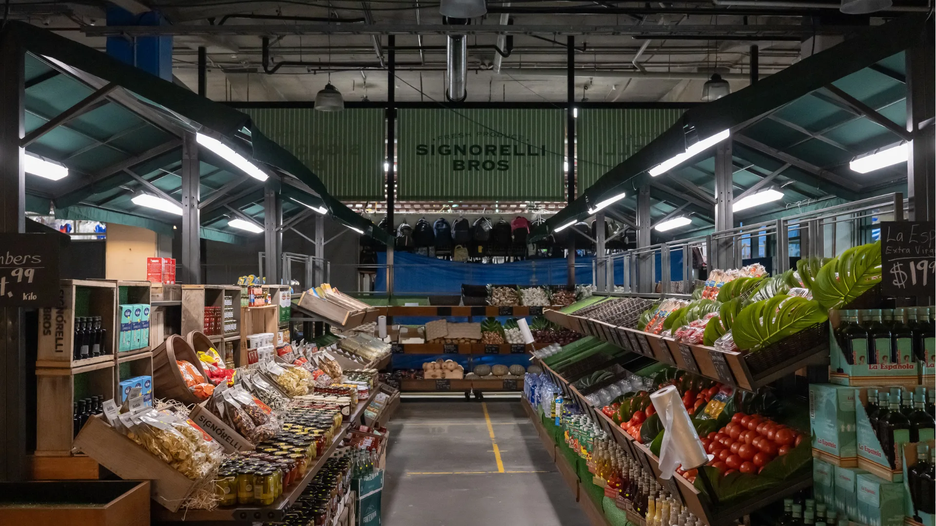 The fresh produce section at Hay St Markets in Haymarket