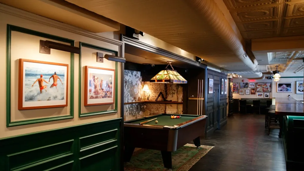 Classic Australiana interiors inside Old Mates New York pub