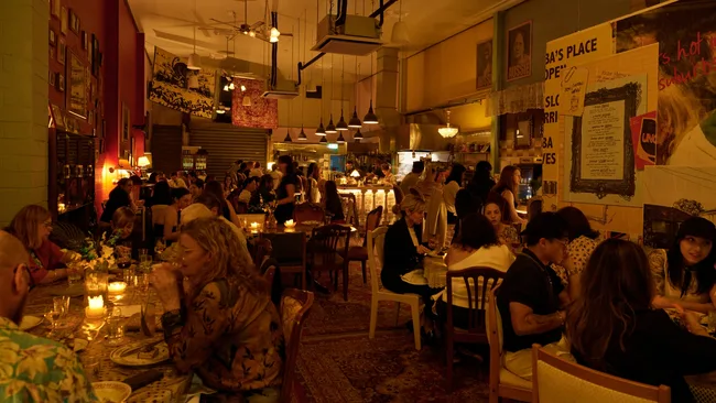 The busy dining room at Baba's Place is one of Nigella Lawson's favourite Sydney restaurants
