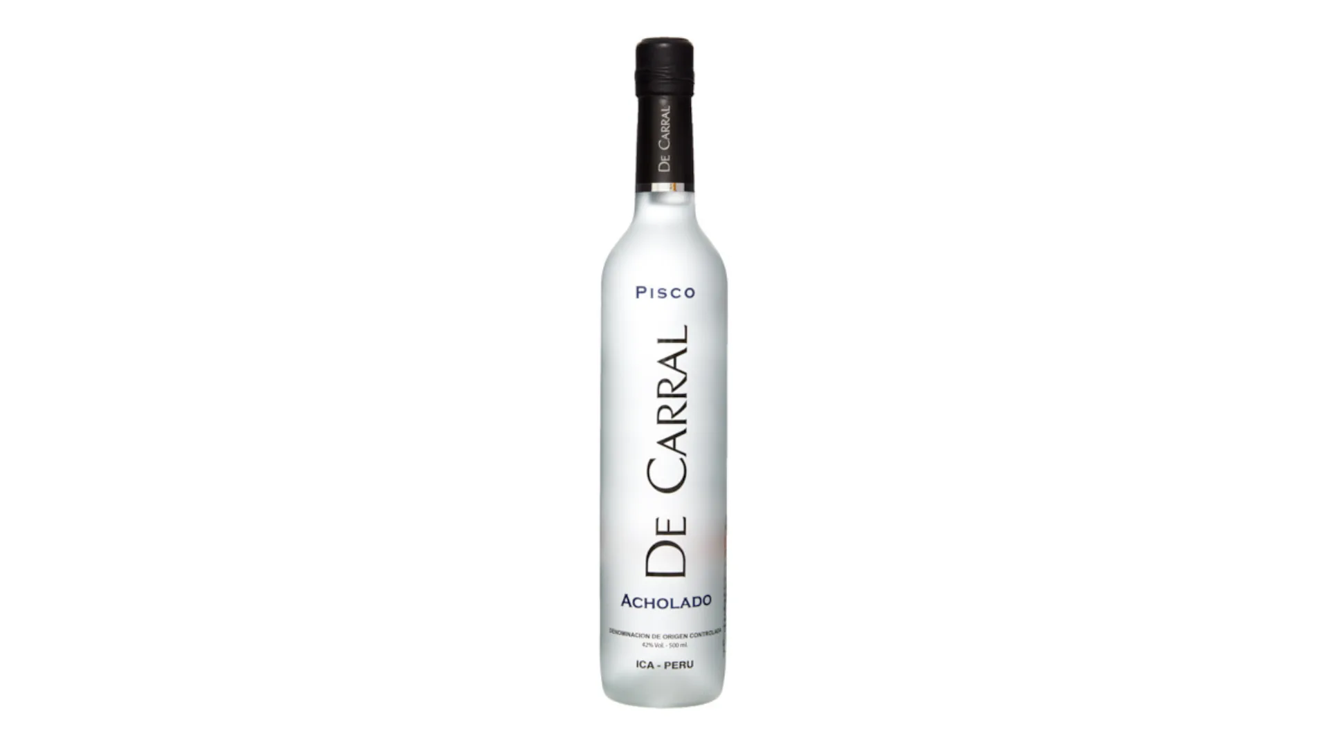 De Carral Acholado pisco bottle