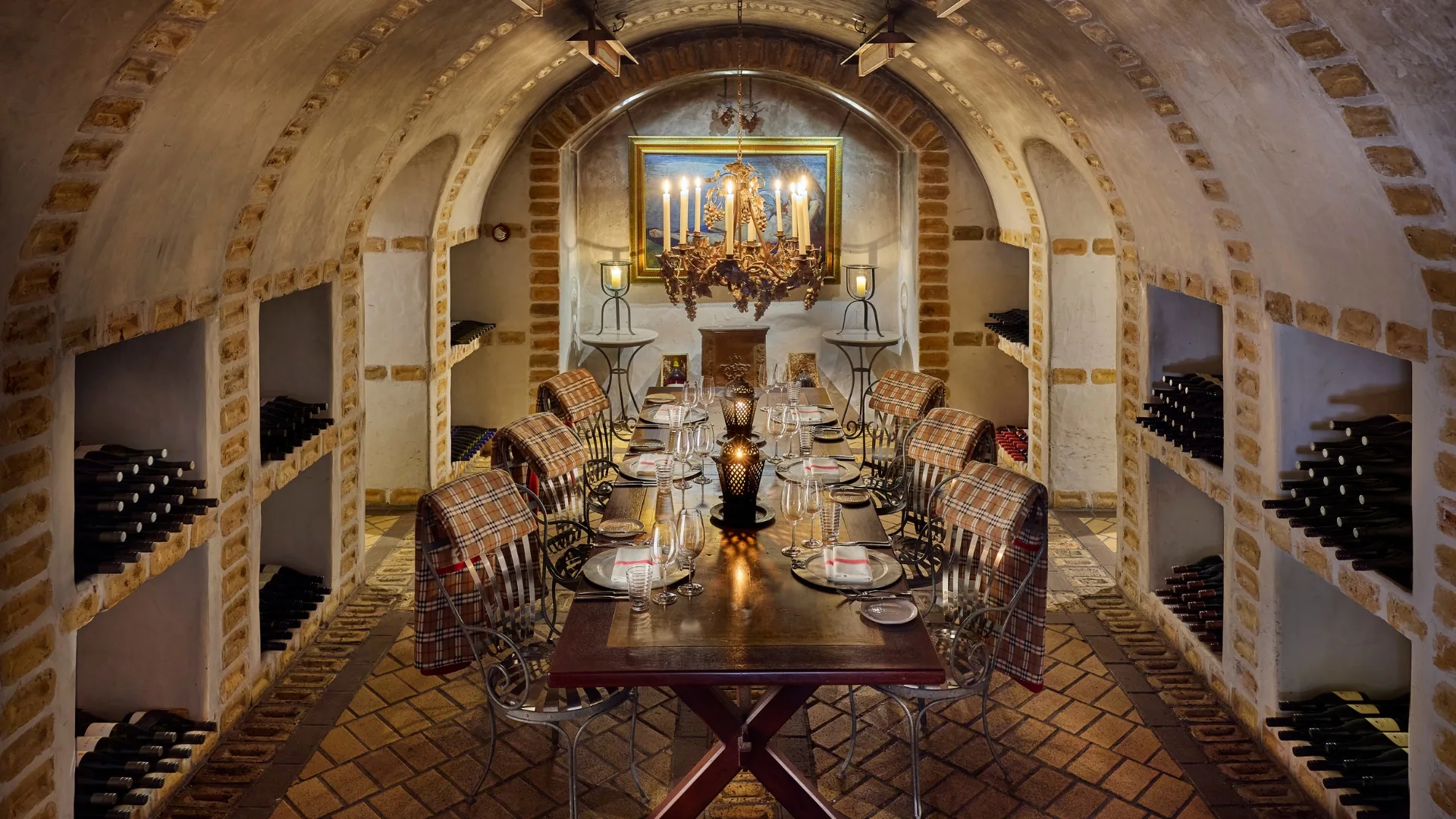 The cellar at Huka Lodge