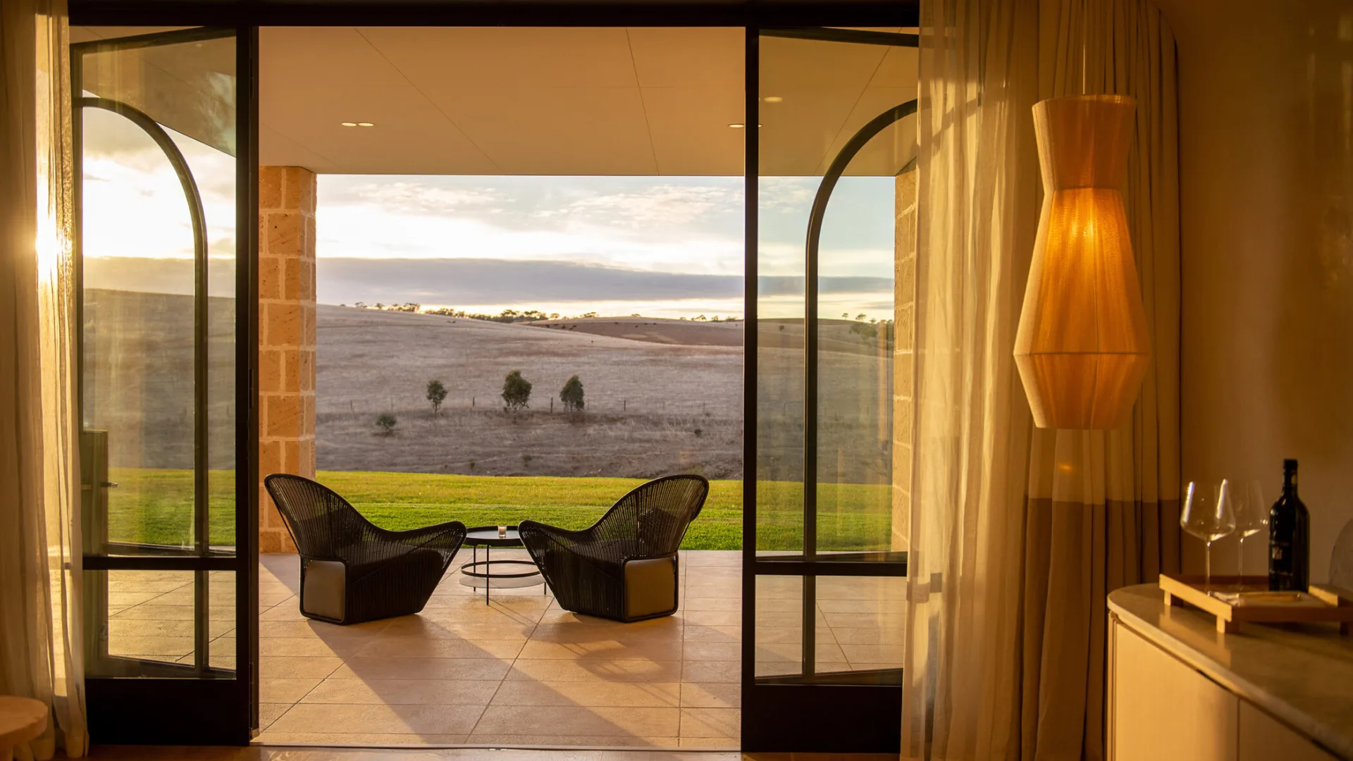 Vineyard views from the balcony at the View Suite, Kingsford The Barossa