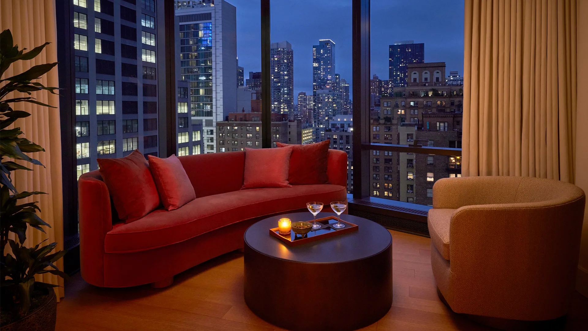 The view from Pendry Manhattan West.
