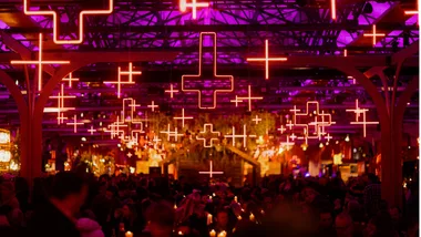 The neon Winter Feast at Dark Mofo in Tasmania