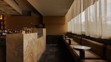 The moody dining room at Norte on the Gold Coast