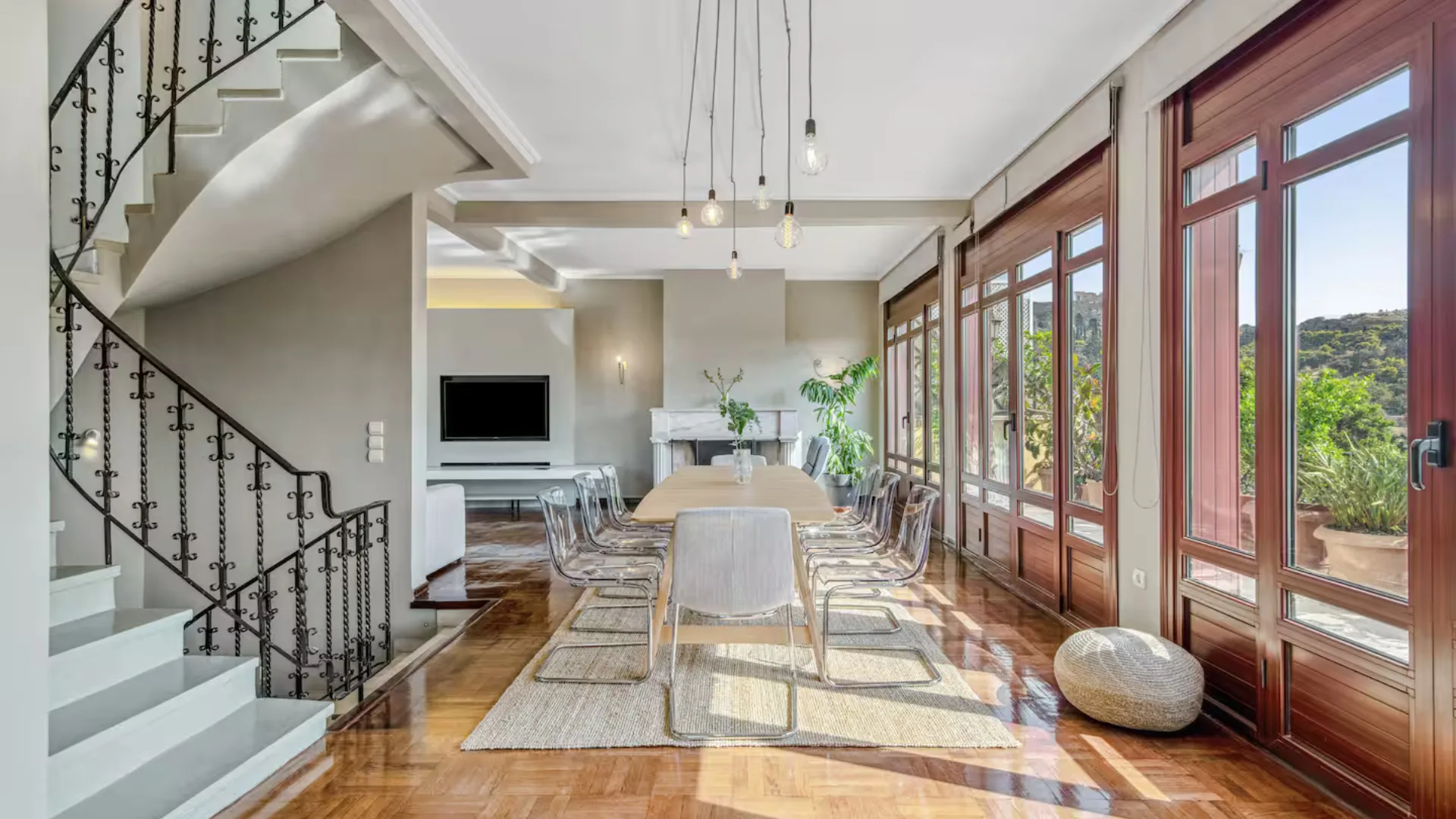 Luxury two story airbnb penthouse in athens greece