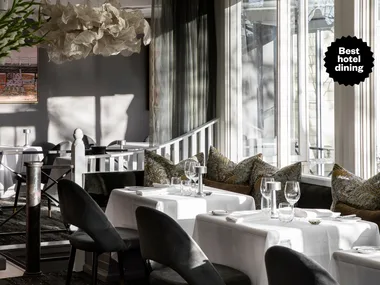 The award-winning restaurant at Lake House in Daylesford Victoria