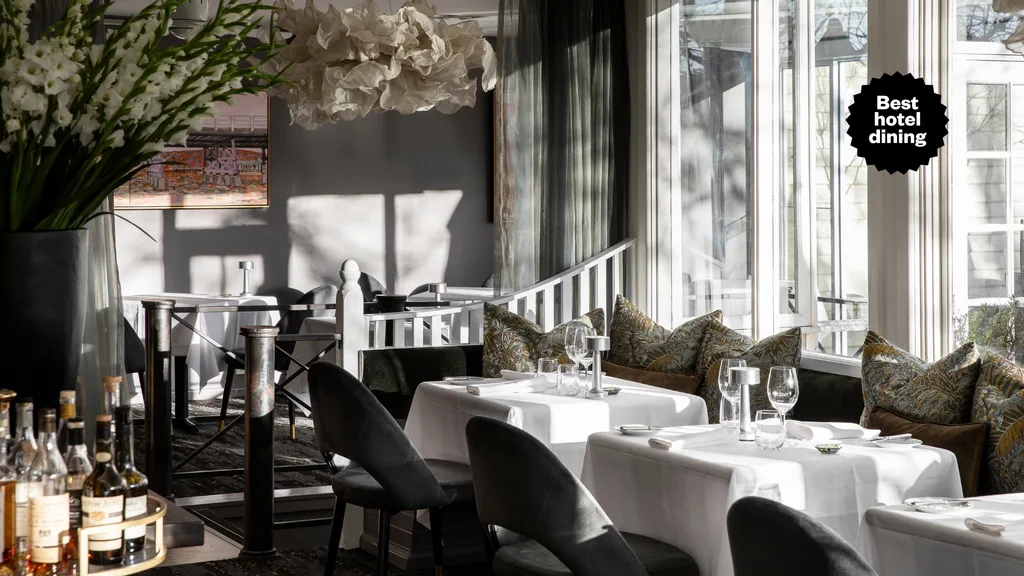 The award-winning restaurant at Lake House in Daylesford Victoria