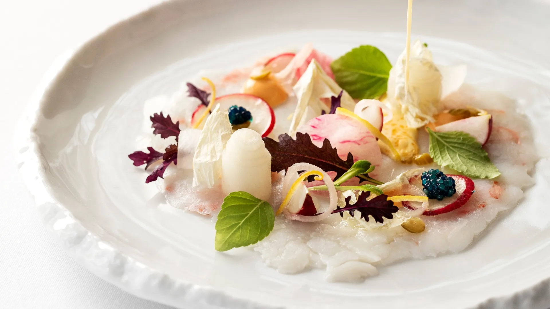 A seasonal dish at Lake House restaurant